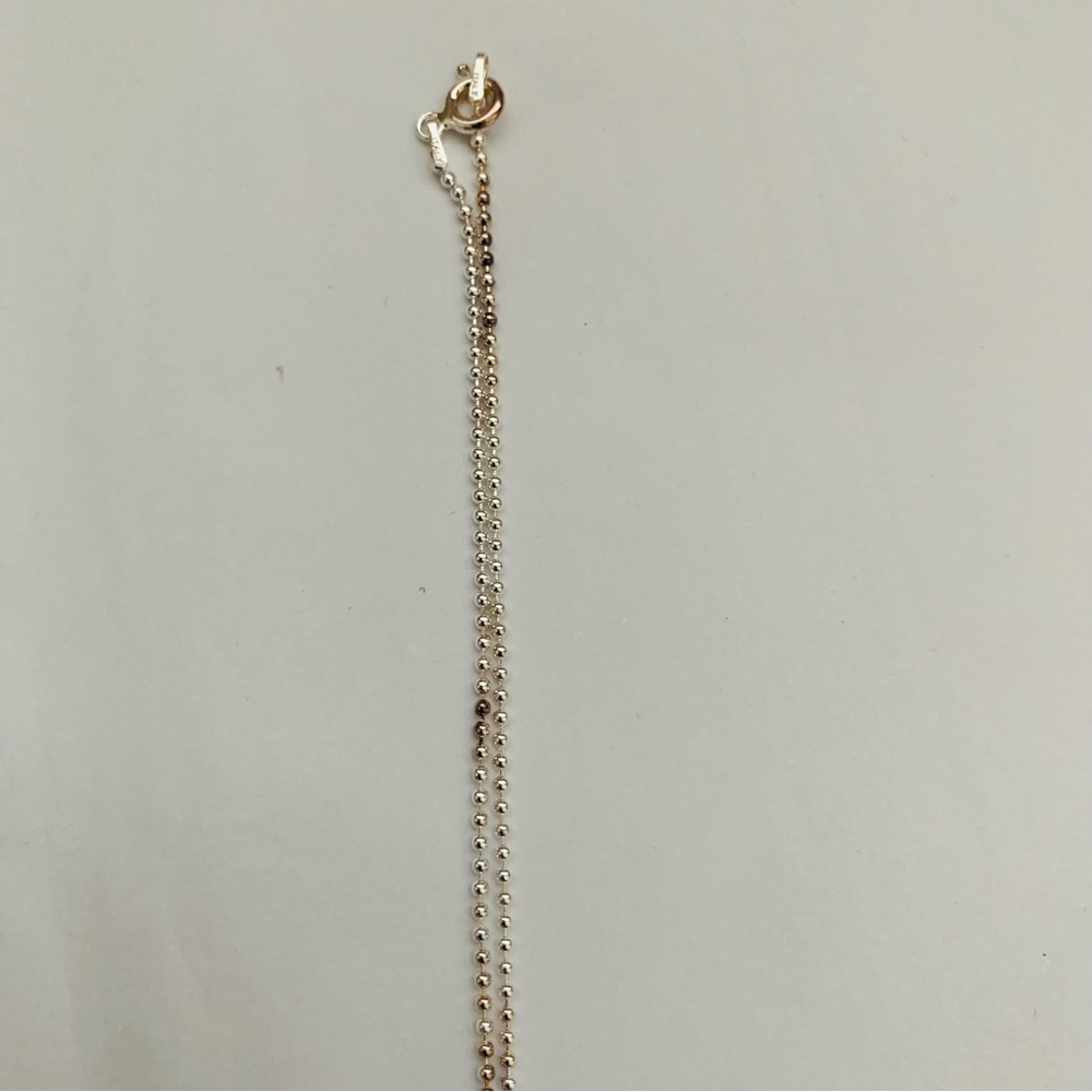 STERLING SORORITY Alpha Delta Pi Vertical Silver Necklace ADPI NIB VINTAGE - Picture 10 of 15